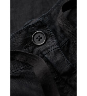 Superdry Linen trousers black
