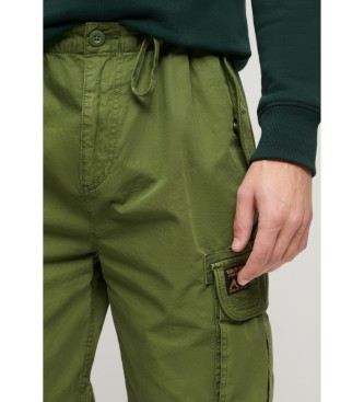Superdry Parachute green baggy trousers