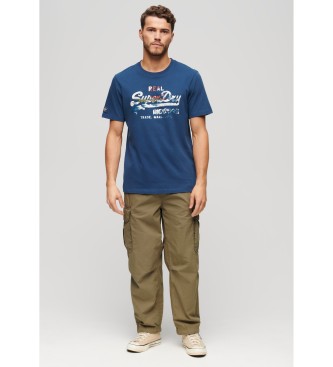 Superdry Parachute taupe baggy byxor