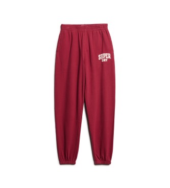 Superdry Athletic Essentials bordeaux boyfriend fit joggingbukser