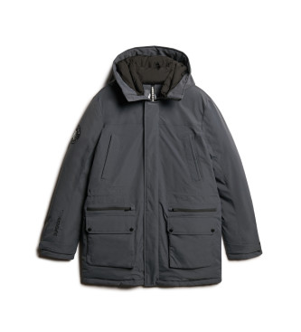 Superdry Pikowana parka City szara