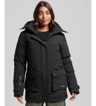 Superdry Parka acolchada City negro