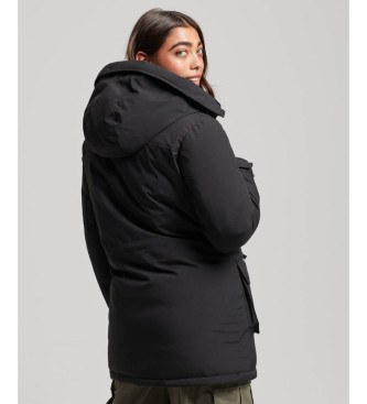 Superdry Parka acolchada City negro