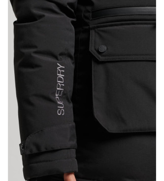 Superdry Parka acolchada City negro