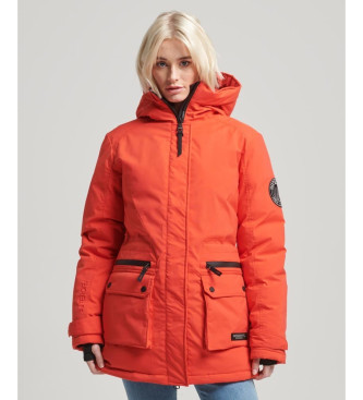 Superdry Quilted parka City red