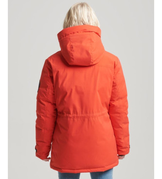 Superdry Parka acolchoada City vermelho