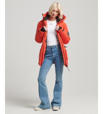 Superdry Parka acolchoada City vermelho