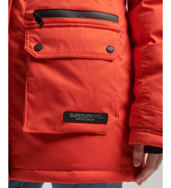 Superdry Parka acolchoada City vermelho