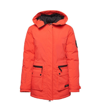 Superdry Parka acolchoada City vermelho