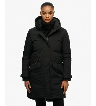 Superdry Parka City Fishtail negro