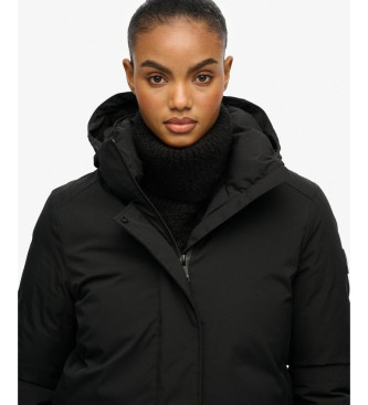 Superdry Parka City Fishtail negro