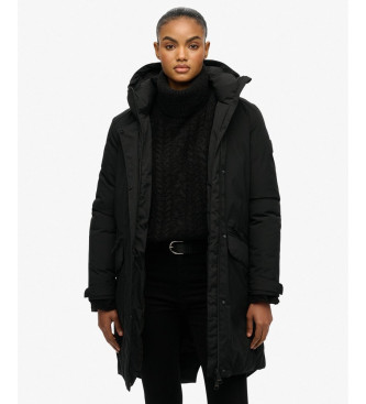 Superdry Parka City Fishtail negro