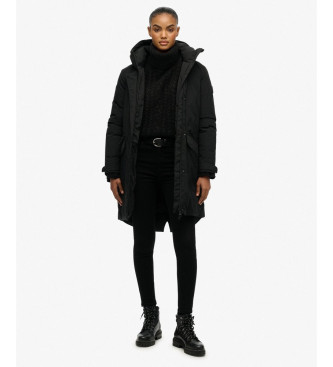 Superdry Parka City Fishtail negro