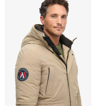 Superdry City Padded Parka beżowy