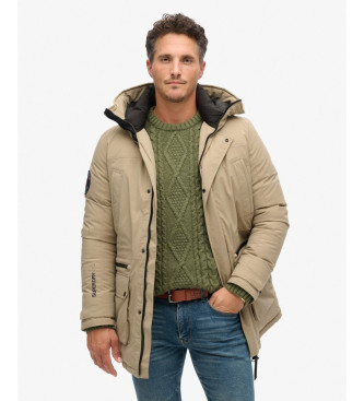 Superdry Parka da citt imbottito beige