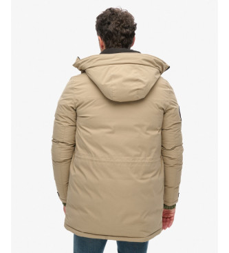 Superdry City Padded Parka beżowy