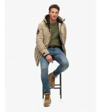 Superdry City Vadderad Parka beige