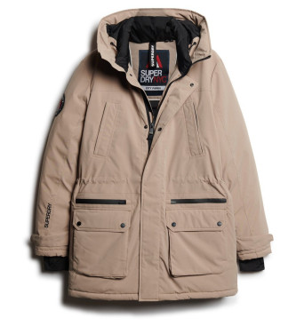 Superdry City Padded Parka beżowy