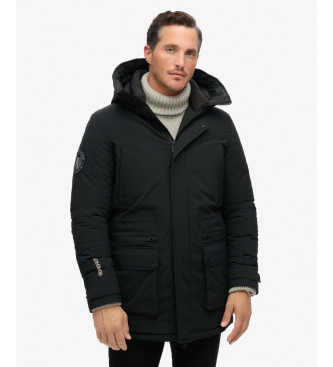 Superdry City gewatteerde parka zwart