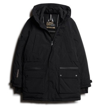 Superdry City gewatteerde parka zwart