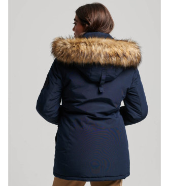 Superdry Parka  capuche en fausse fourrure Everest navy