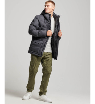 Superdry Parka cinzenta com capuz