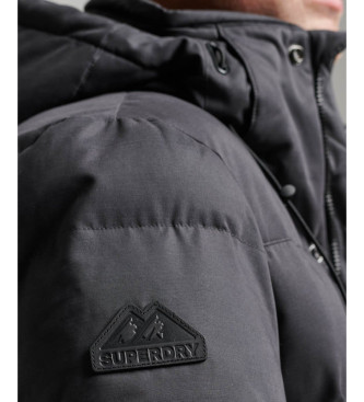 Superdry Parka cinzenta com capuz