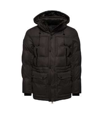 Superdry Parka cinzenta com capuz