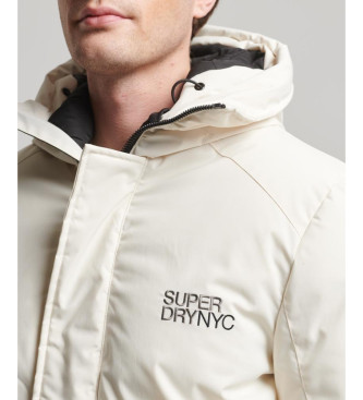 Superdry Parka antivento imbottito di colore grigio City con cappuccio