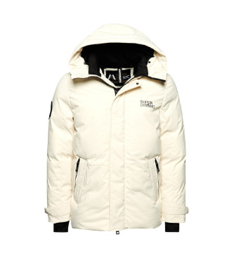 Superdry Parka antivento imbottito di colore grigio City con cappuccio