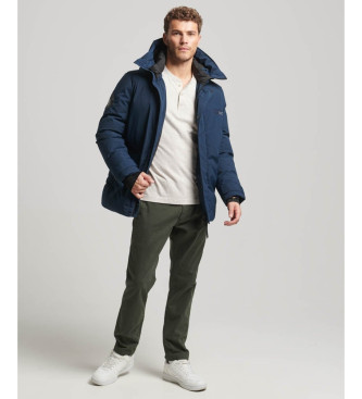 Superdry Wiatrówka z kapturem parka City navy