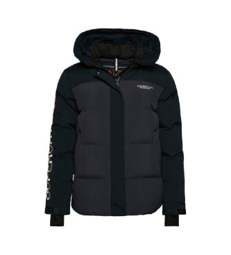 Superdry Windjack parka City navy met capuchon