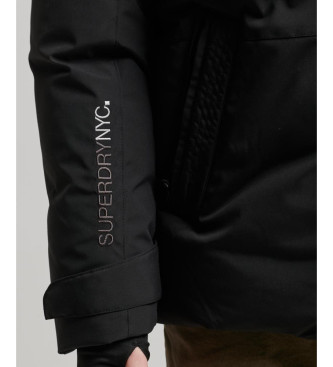 Superdry Windjack met capuchon Parka City zwart