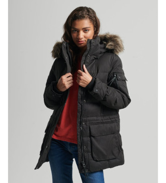 Superdry Parka de microfibra Expedition negro