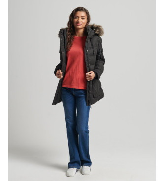 Superdry Parka Expedition en microfibre noir