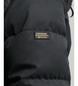 Superdry Parka Chinook de pelo sinttico preto