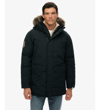 Superdry Parka Everest en fausse fourrure vert fonc