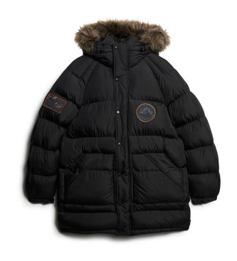 Superdry Parka Everest Langwerpig zwart