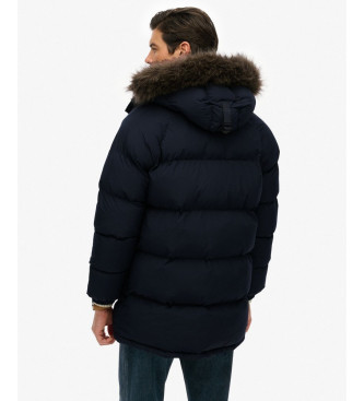 Superdry Parka longue Everest Baffled navy