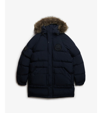 Superdry Parka longue Everest Baffled navy