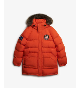 Superdry Parka lungo arancione Everest Baffled