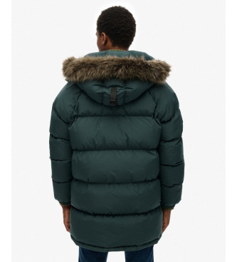 Superdry Parka longue Everest Baffled green