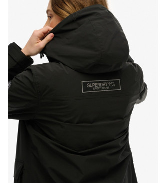 Superdry Parka lungo nero
