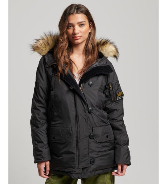 Superdry Parka Militar Con Capucha negro