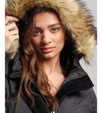 Superdry Vojaška parka s kapuco MA1 črna