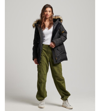 Superdry Parka militar com capuz preta