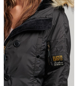 Superdry Parka militaire  capuche noir