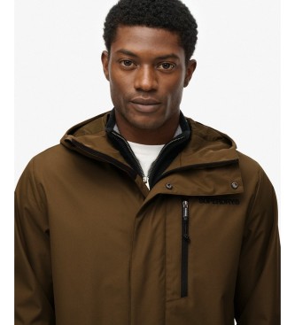 Superdry Parka Hooded Tech Fishtail i militärgrönt