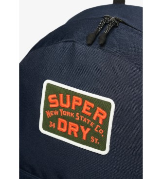 Superdry Montana patched backpack navy