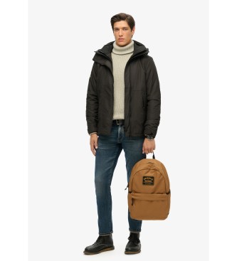 Superdry Montana brun lappad ryggsck